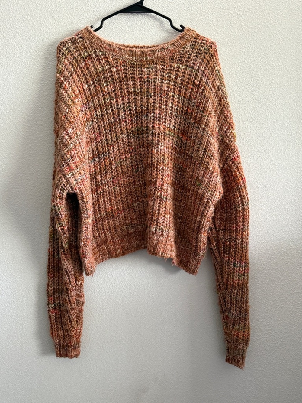 FRAME Marled Knit Sweater Size M Cozy Chunky Pullover - Picture 2 of 7